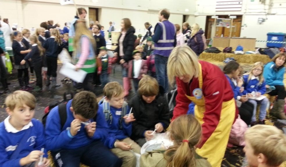 Tesco help children learn where food comes from at Farm Wise event